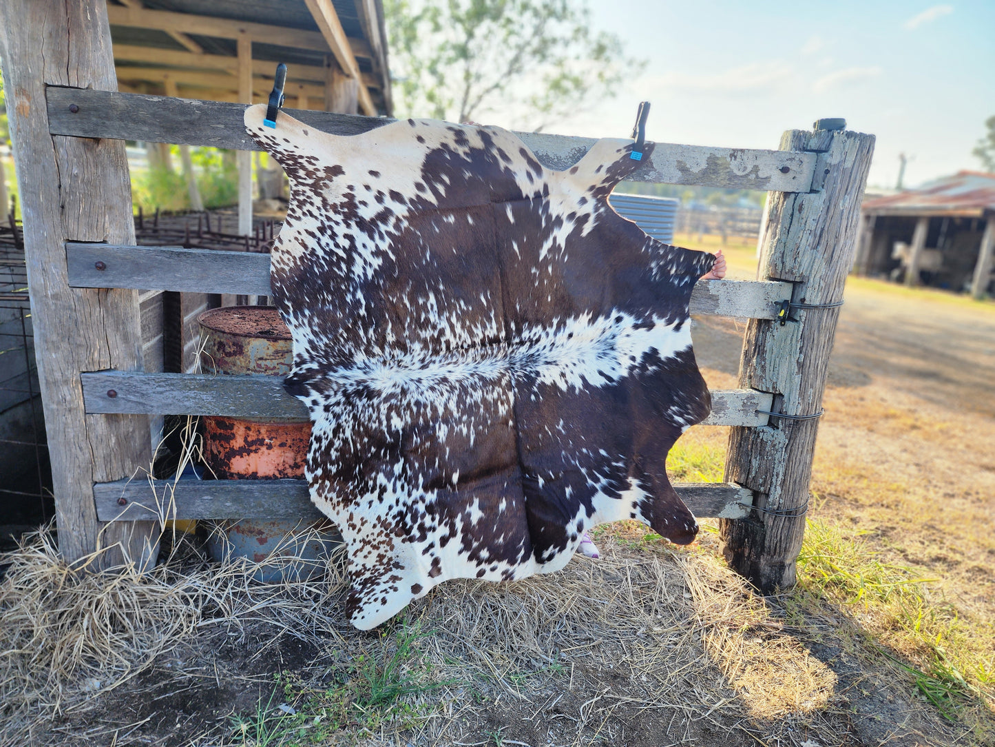 Cowhide floor rug- A11