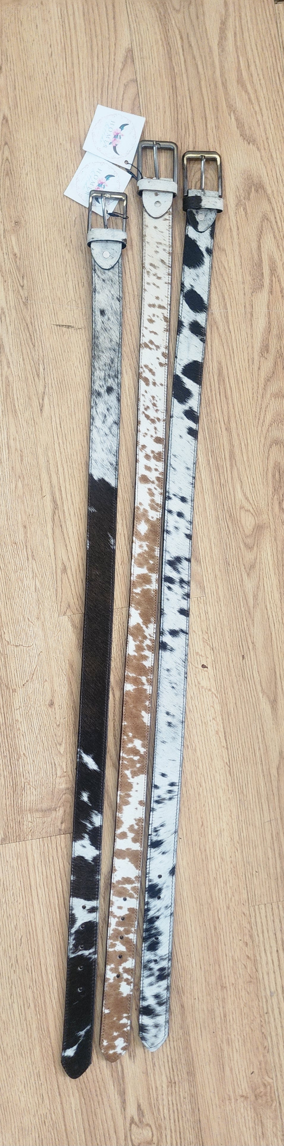 Cow hide Belts
