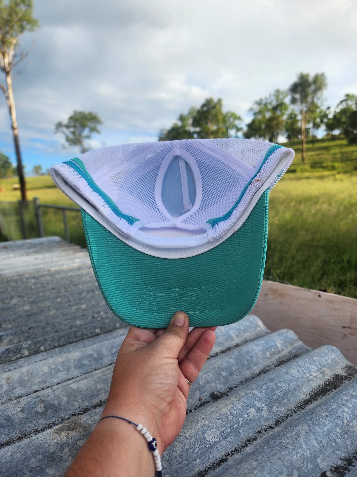 Teal pony cap (patch)