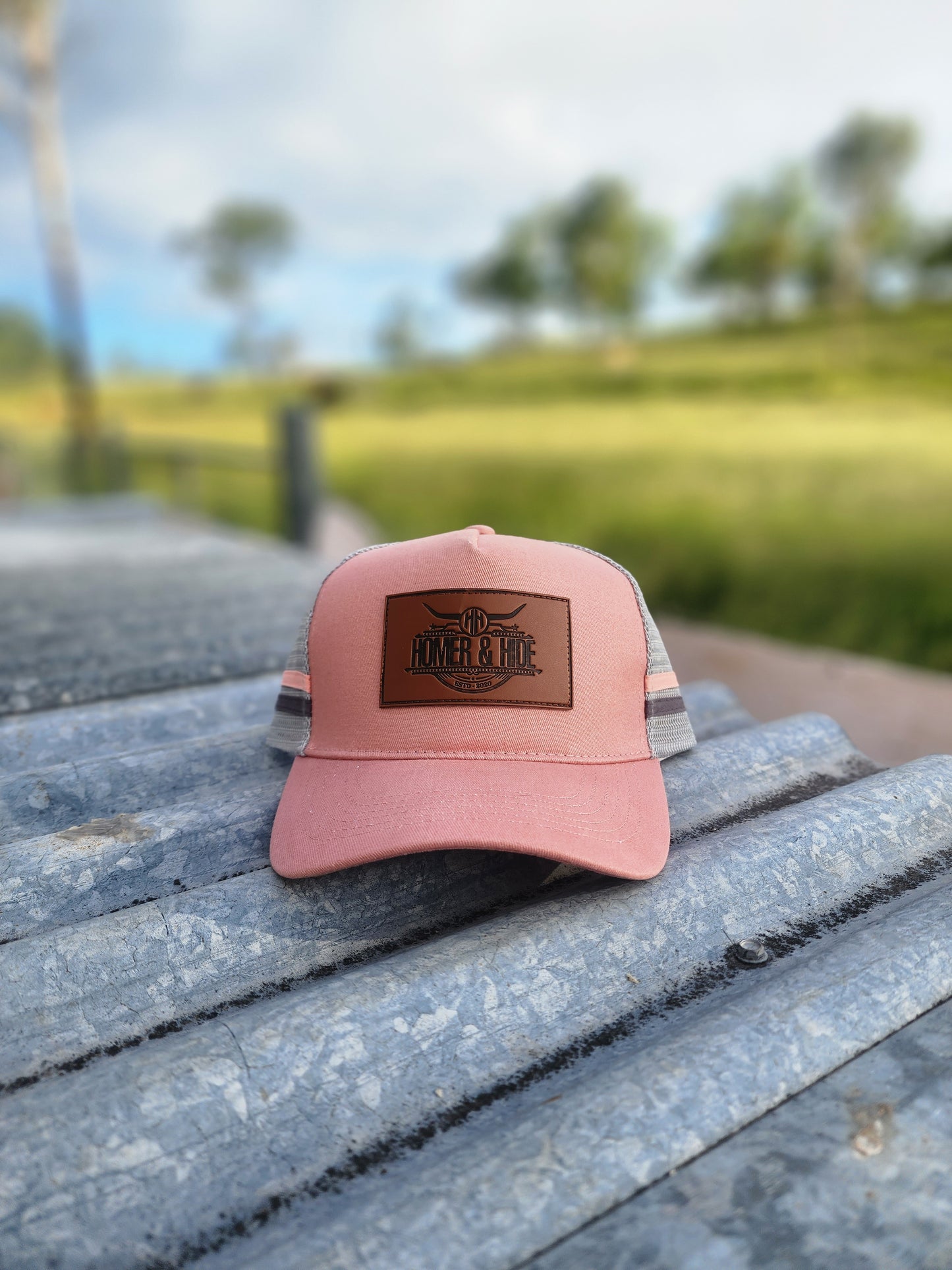 Dusty pink with grey(patch)