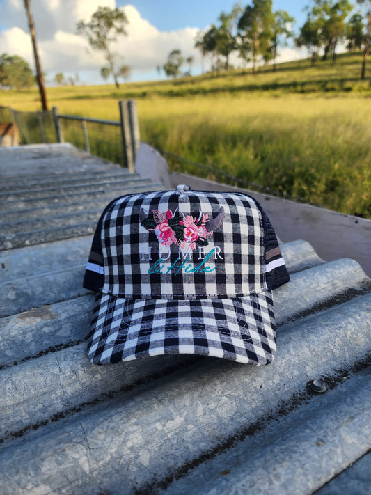 Navy gingham(embroiderd)