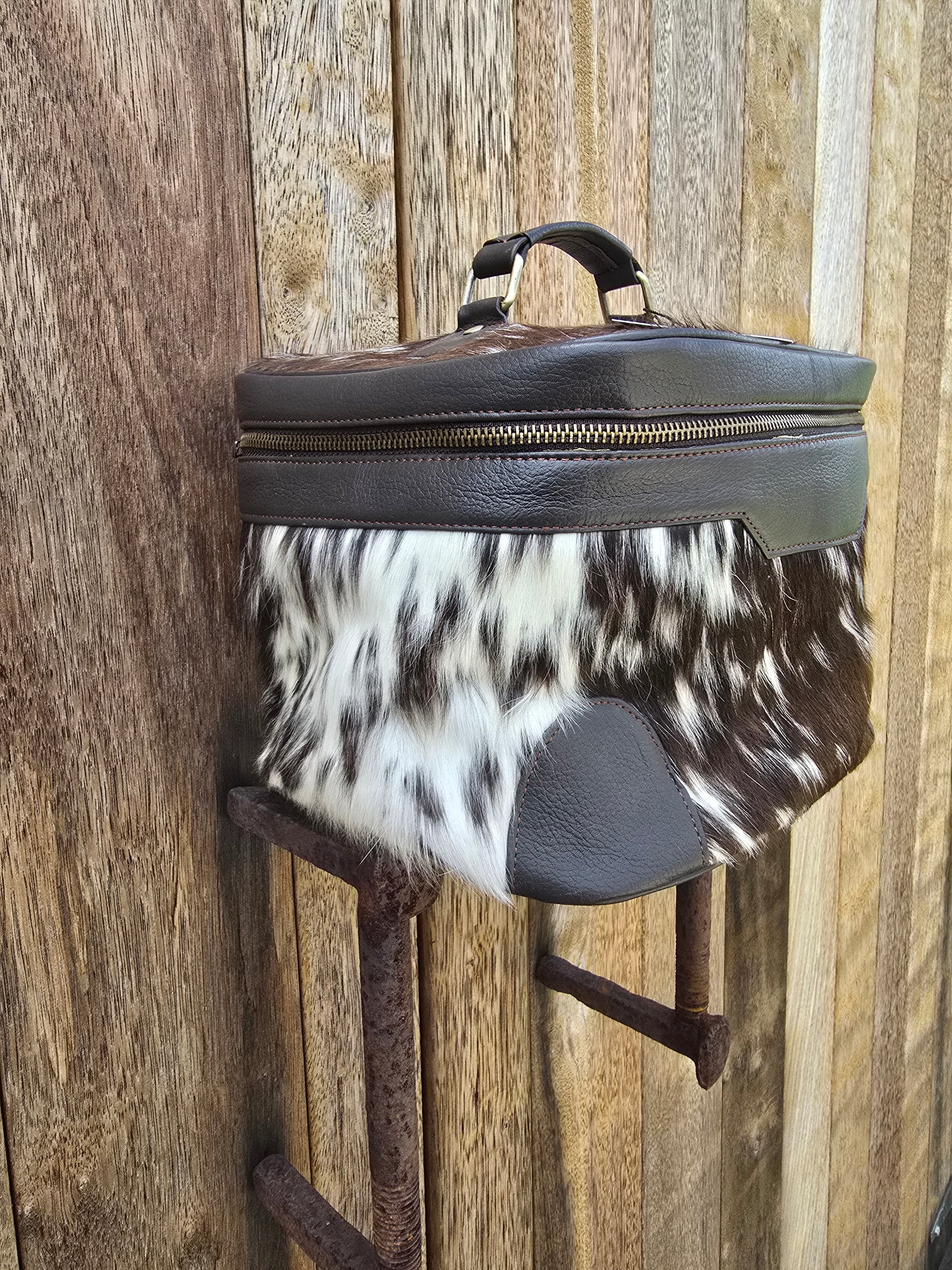 Cow hide beauty case #06