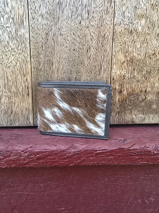 Hair on hide unisex square wallet #08