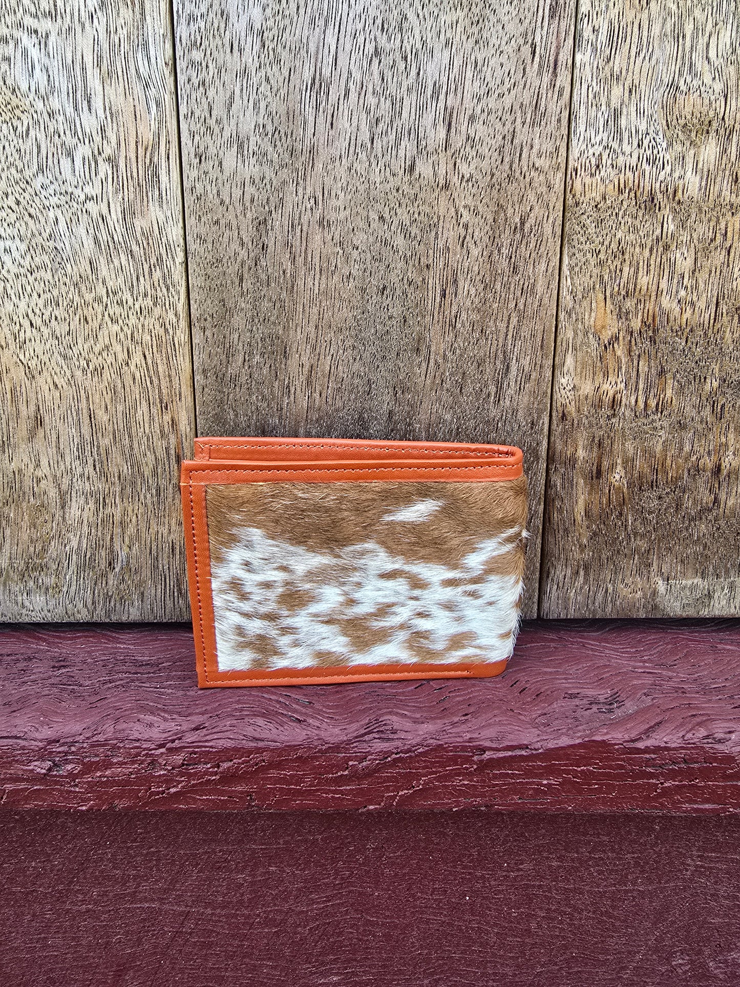 Hair on hide unisex square wallet #02