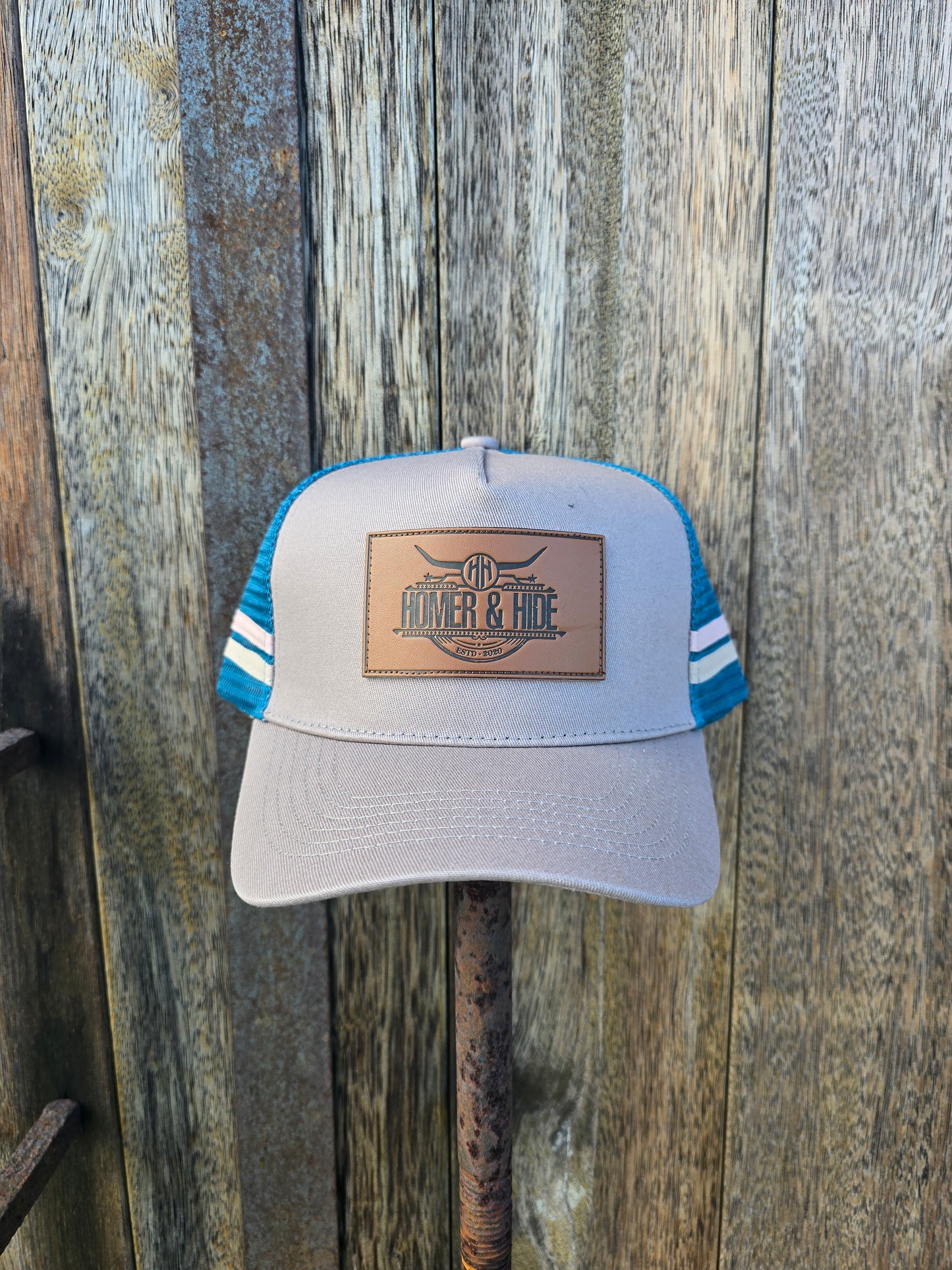 Tan teal (ponytail cap)