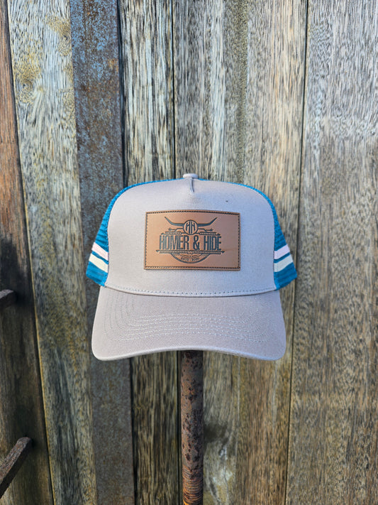Tan teal (ponytail cap)