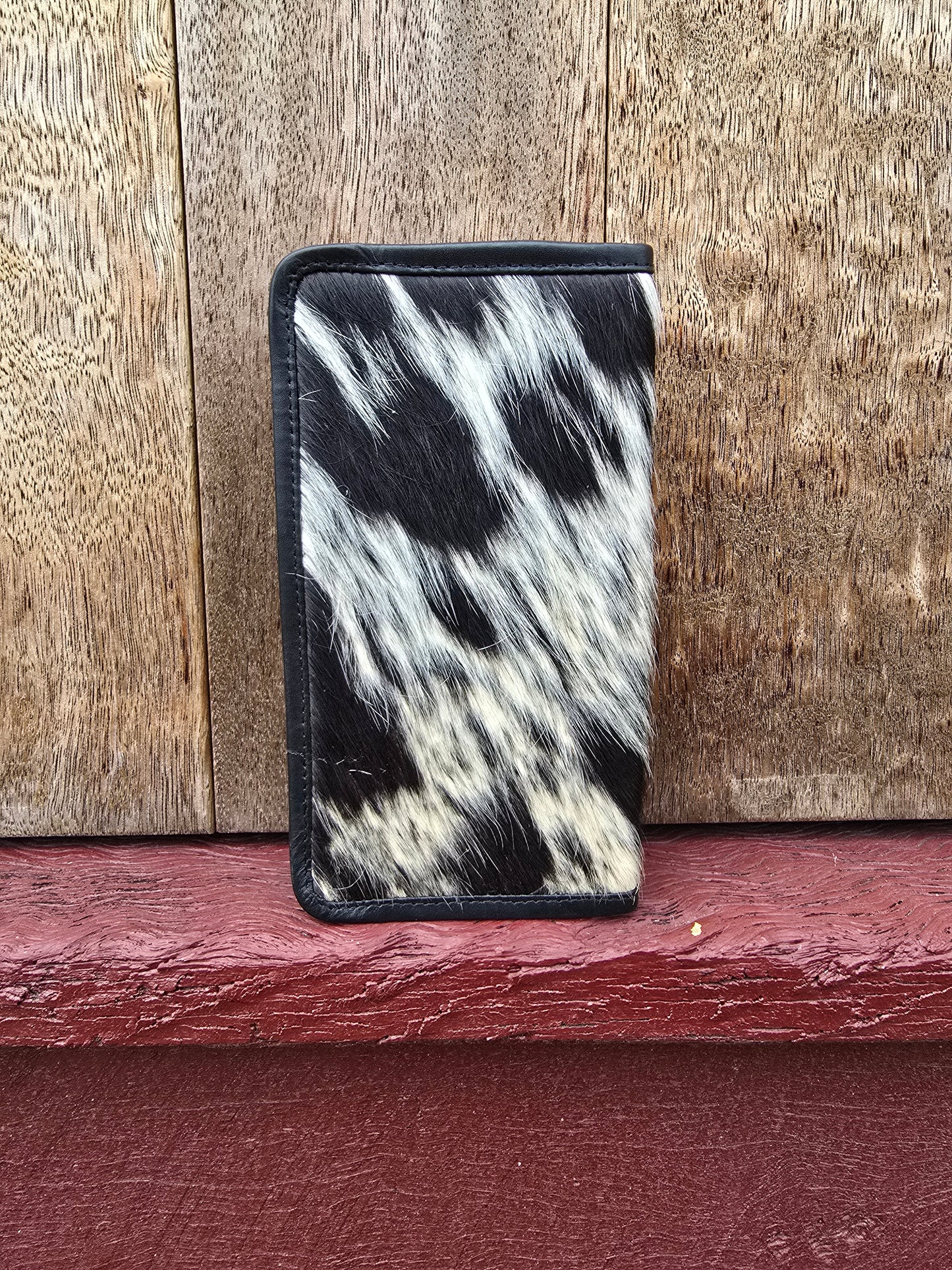 Hair on hide unisex slim wallet #09