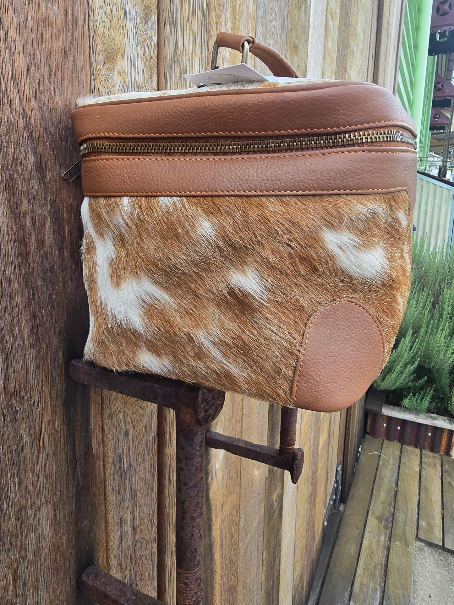 Cow hide beauty case #13