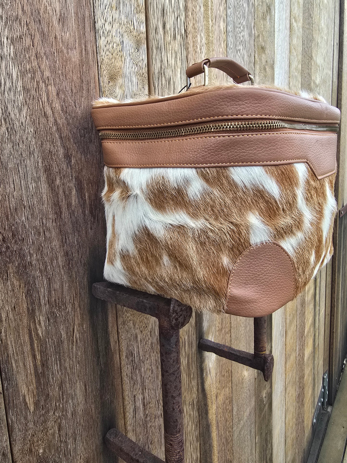 Cow hide beauty case #14