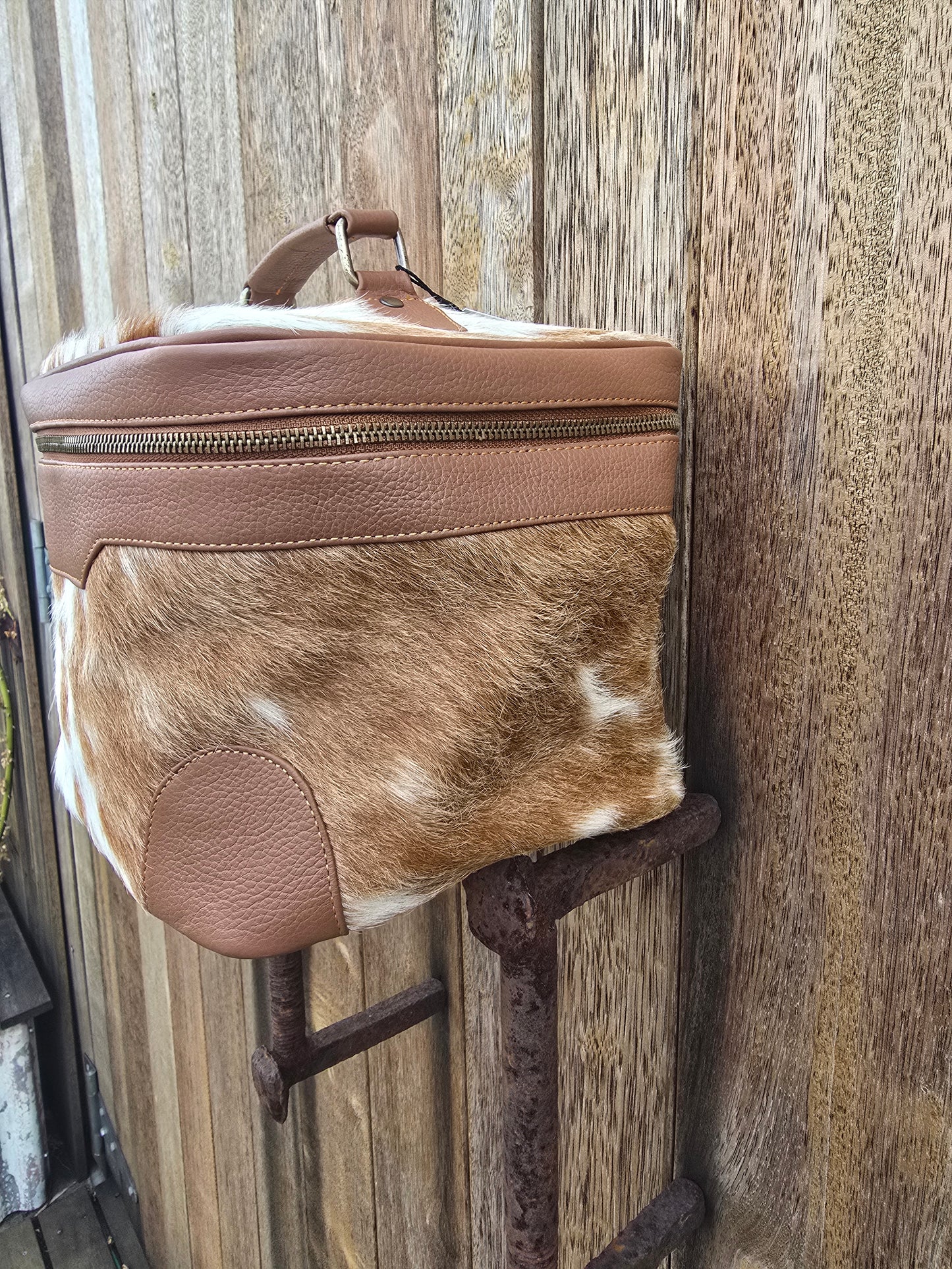 Cow hide beauty case #12