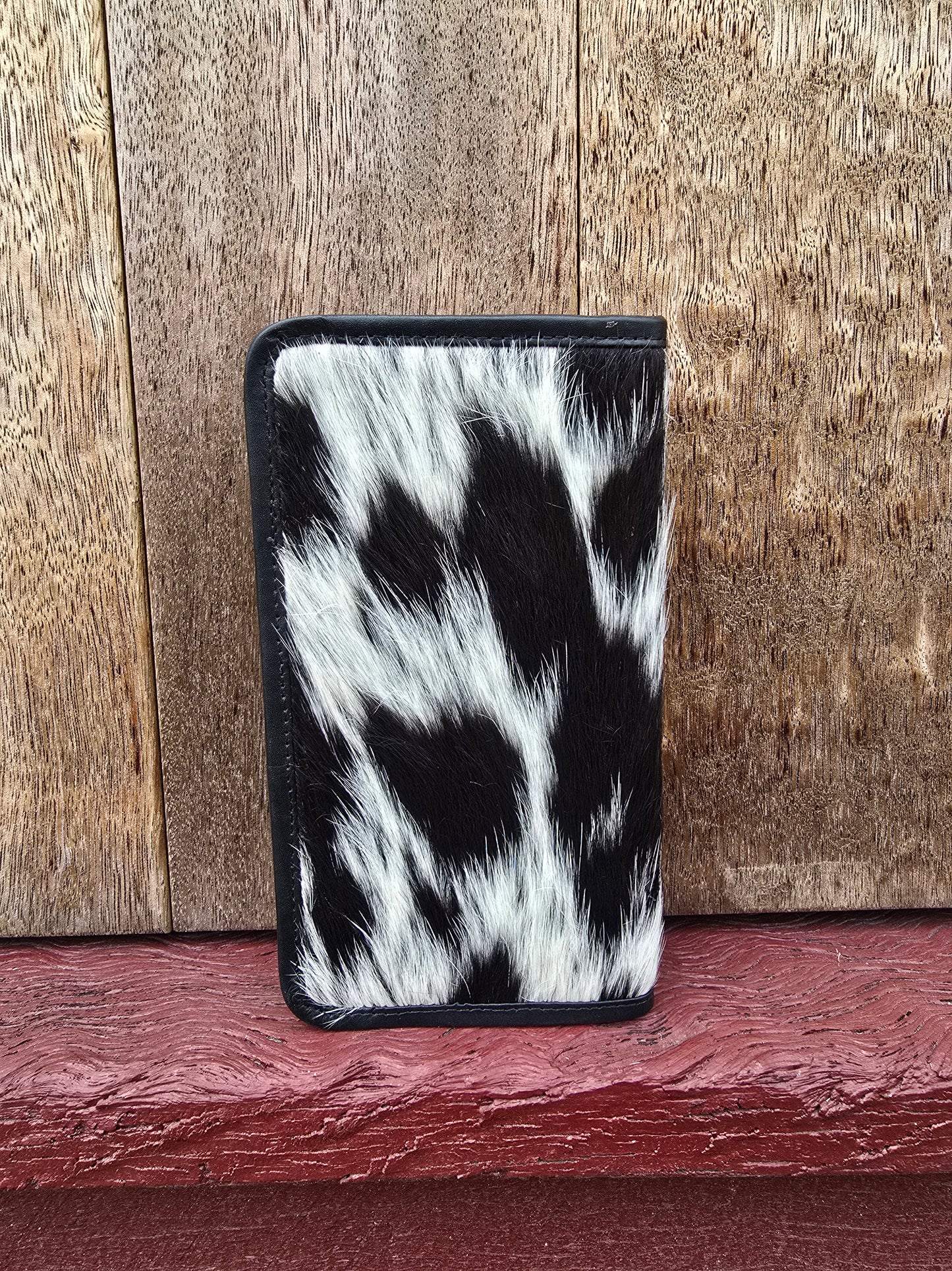 Hair on hide unisex slim wallet #06
