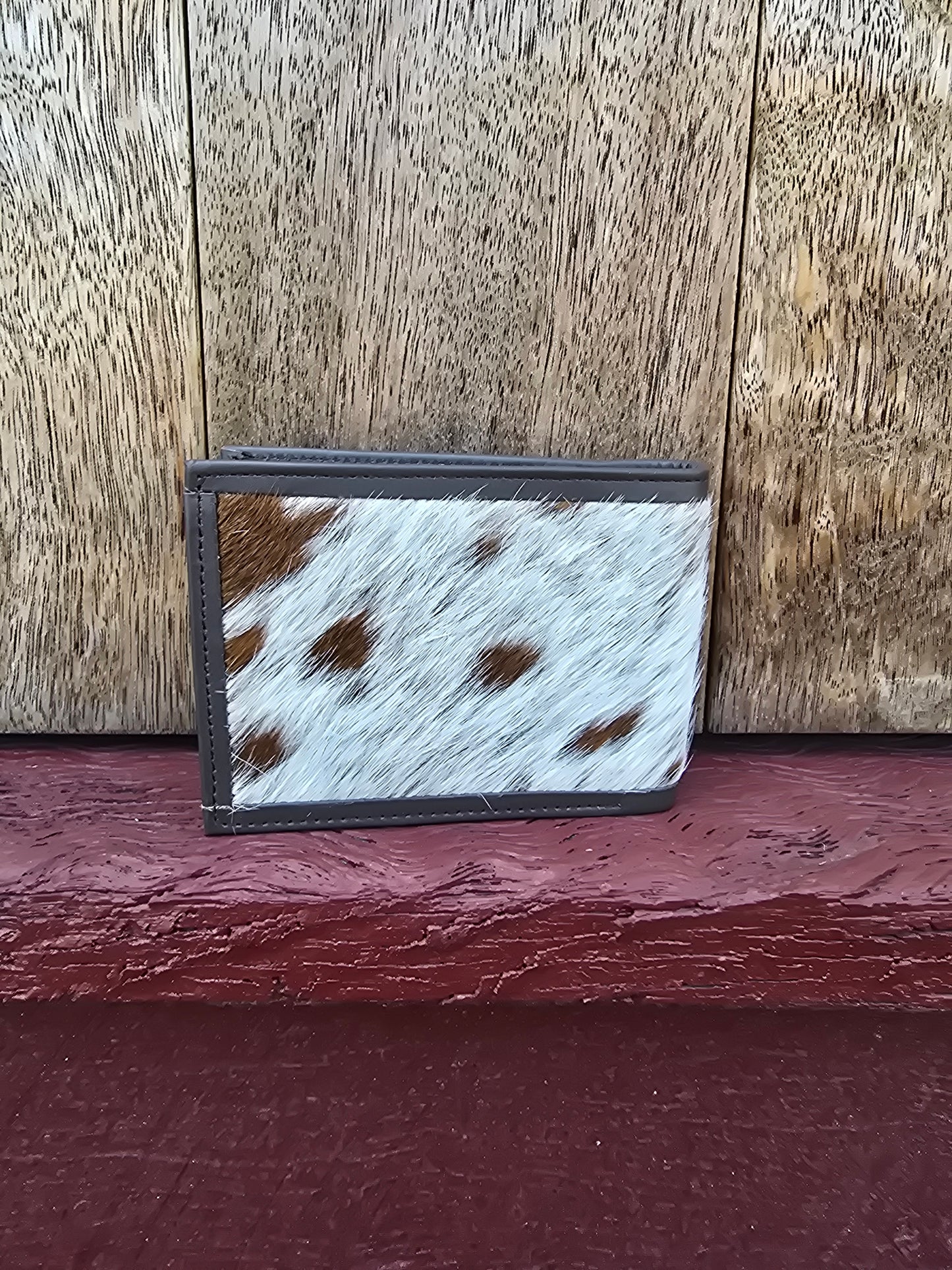 Hair on hide unisex square wallet #12