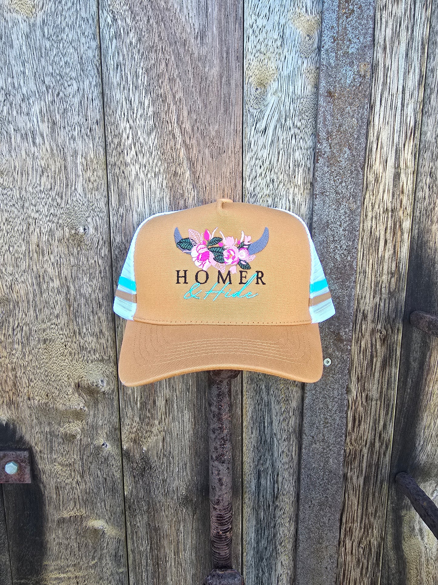 Rust blue/brown stripe