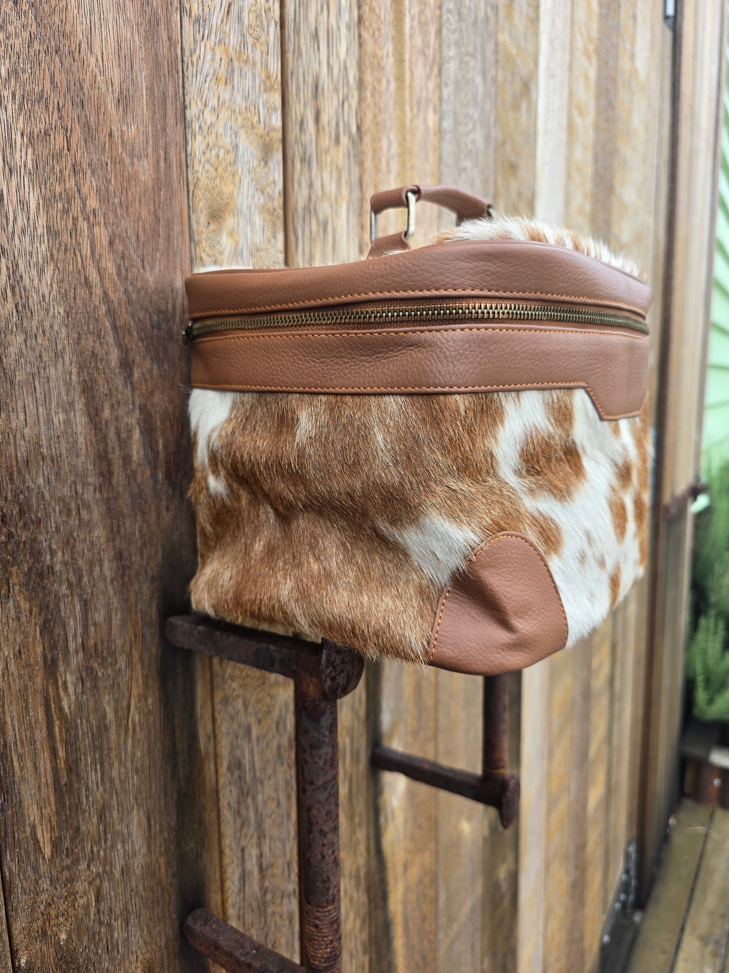 Cow hide beauty case #12