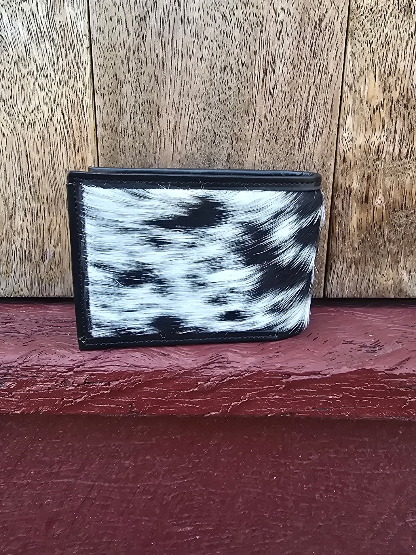 Hair on hide unisex square wallet #13