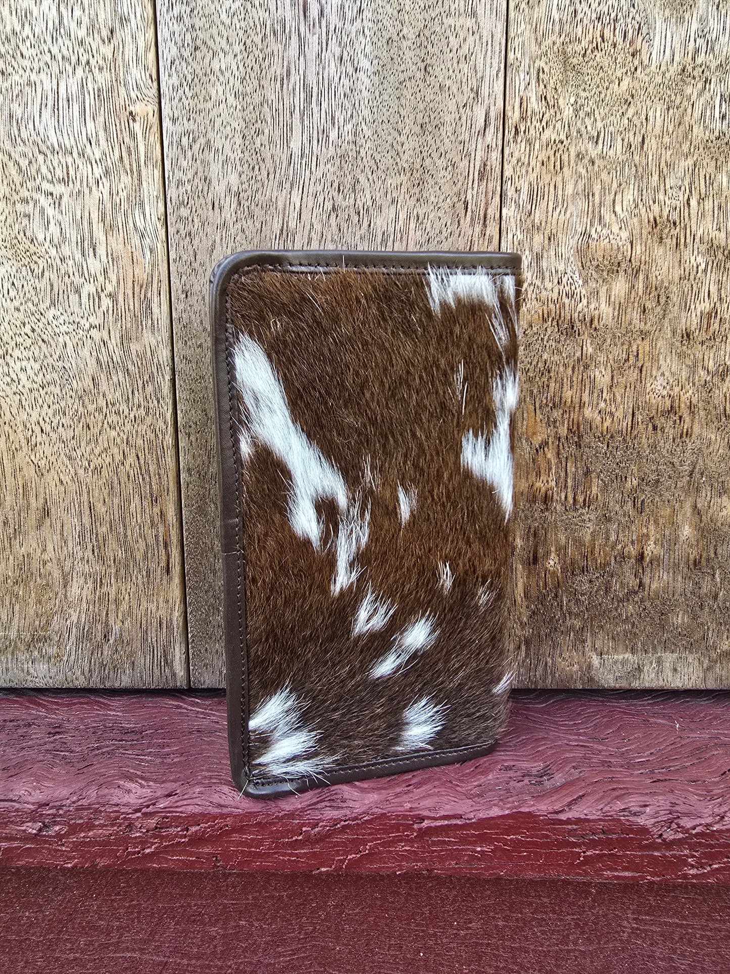 Hair on hide unisex slim wallet #04