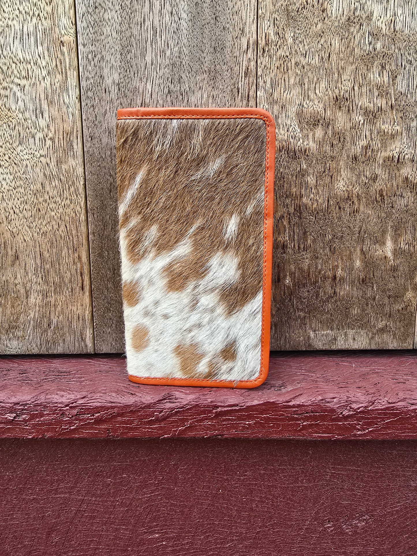 Hair on hide unisex slim wallet #12
