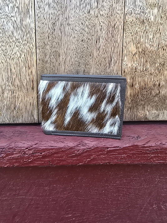 Hair on hide unisex square wallet #09