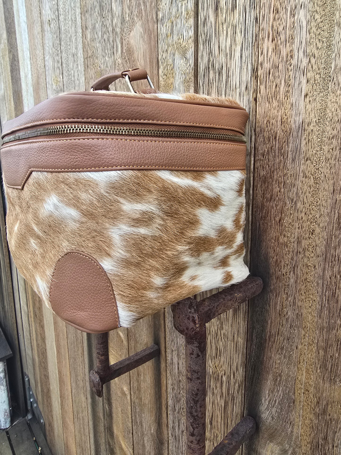 Cow hide beauty case #13