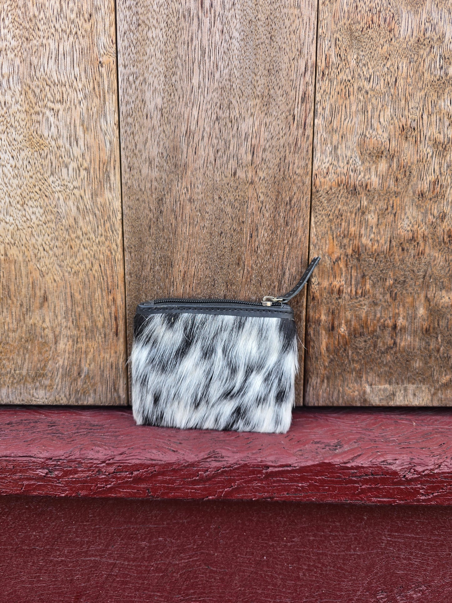 Hair on hide coin purse #31