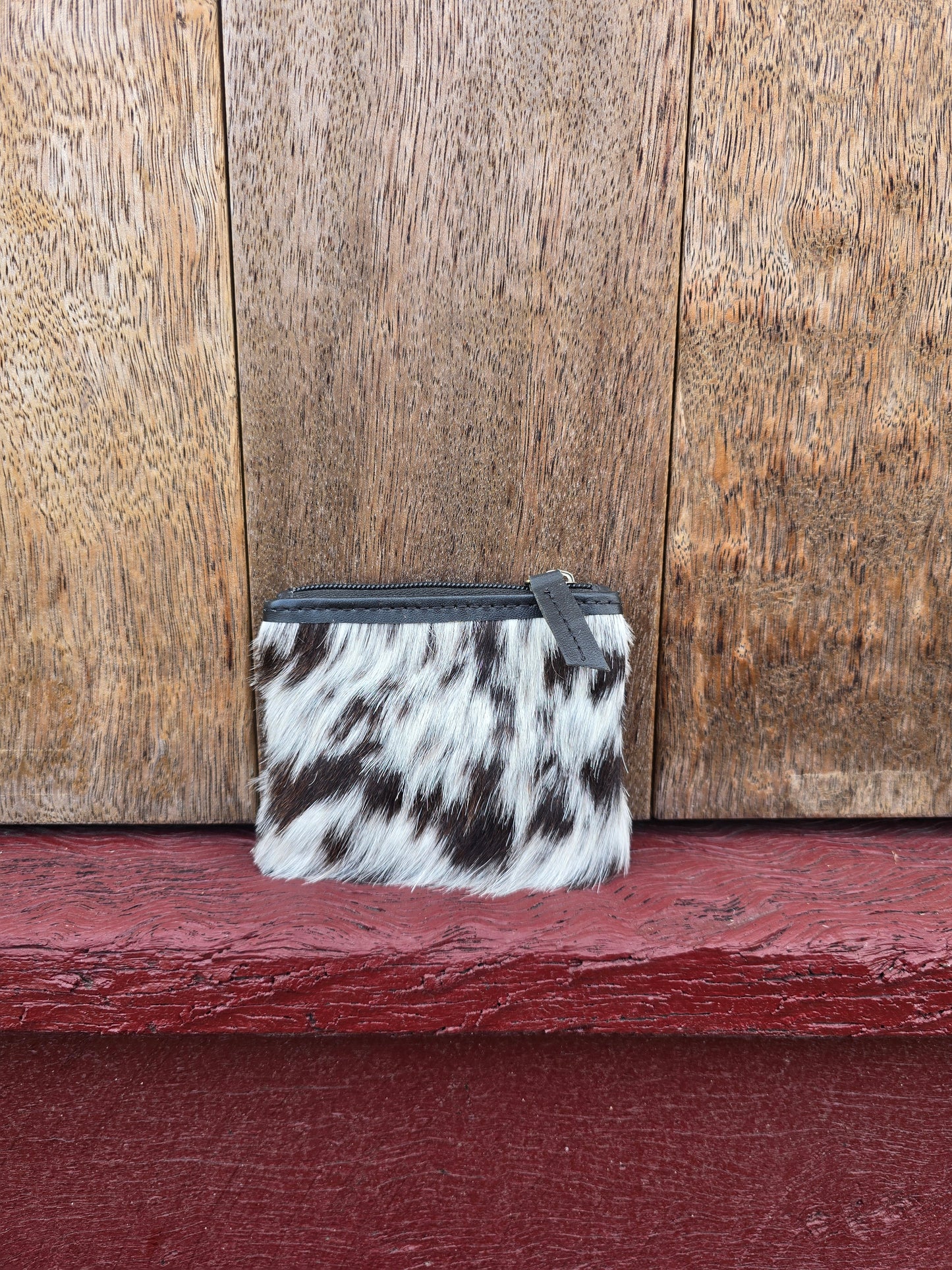 Hair on hide coin purse #36