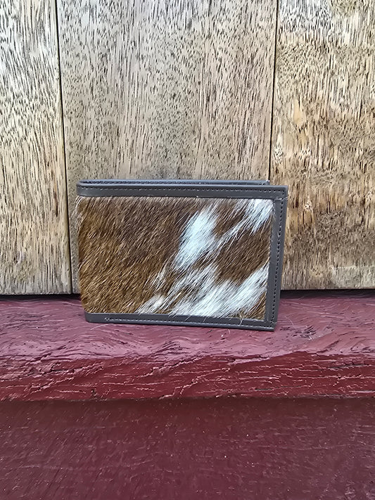 Hair on hide unisex square wallet #10