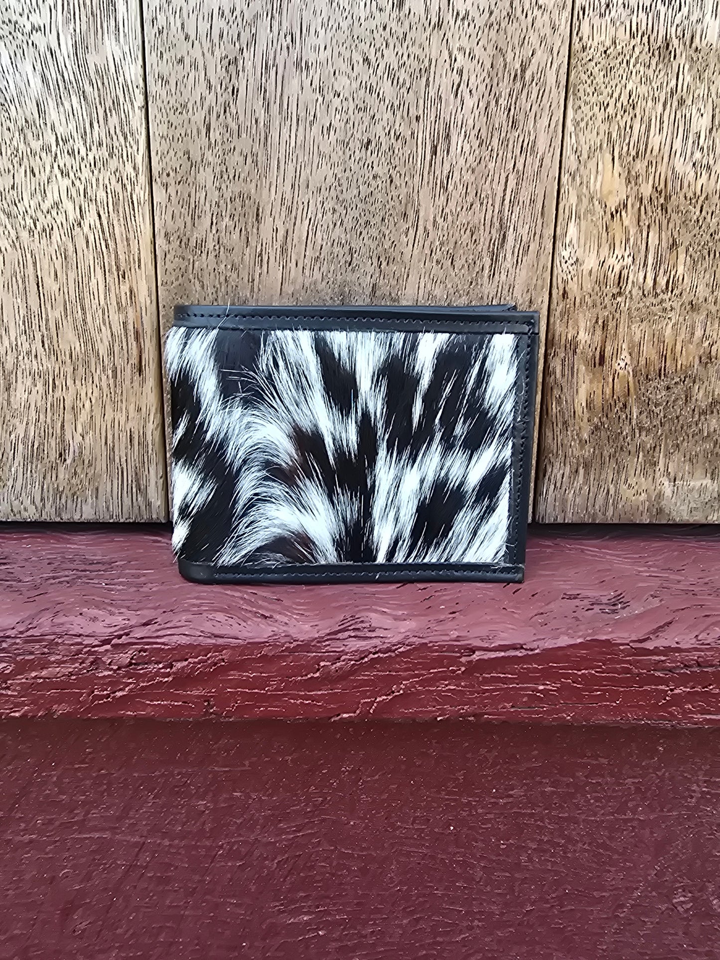 Hair on hide unisex square wallet #13