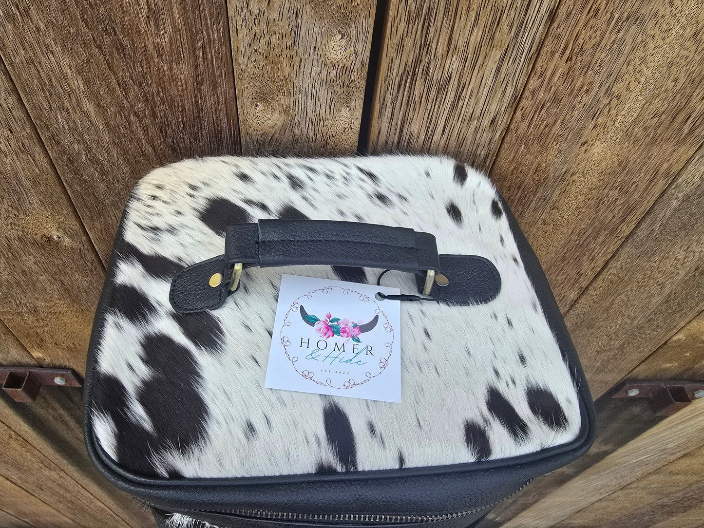 Cow hide beauty case #10