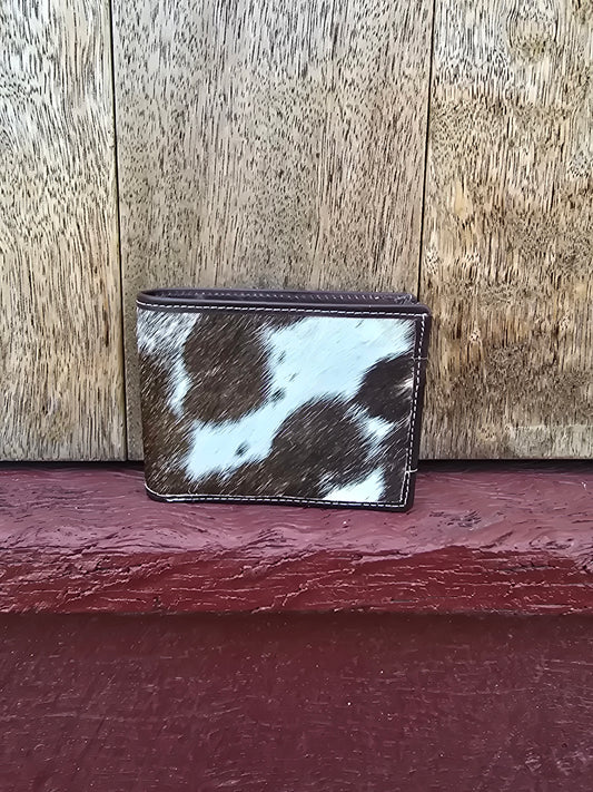 Hair on hide unisex square wallet #07