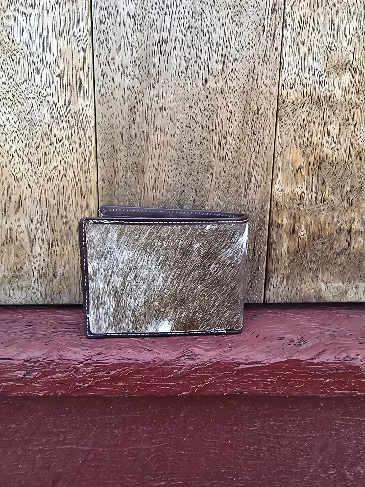 Hair on hide unisex square wallet #07