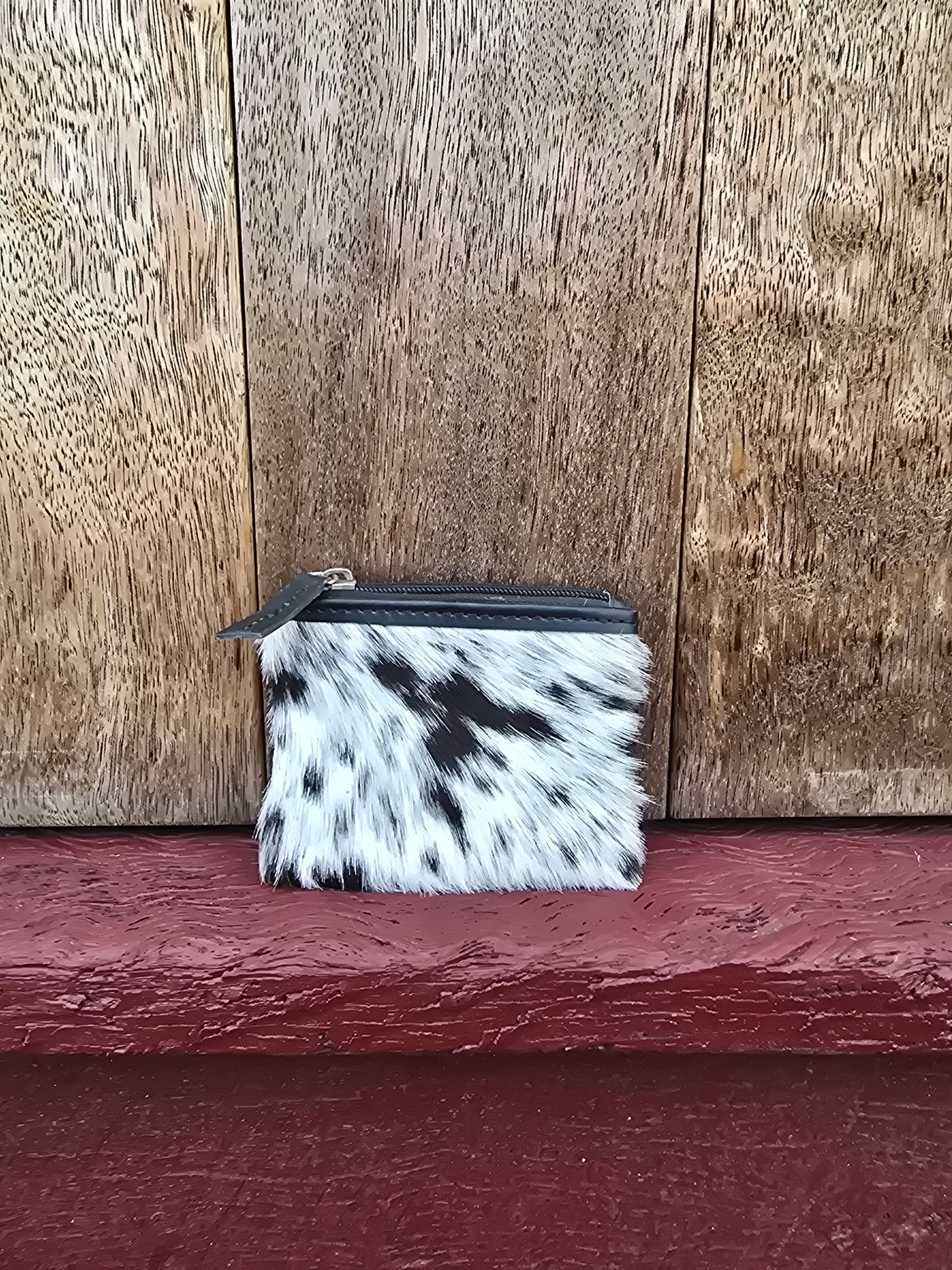 Hair on hide coin purse #36