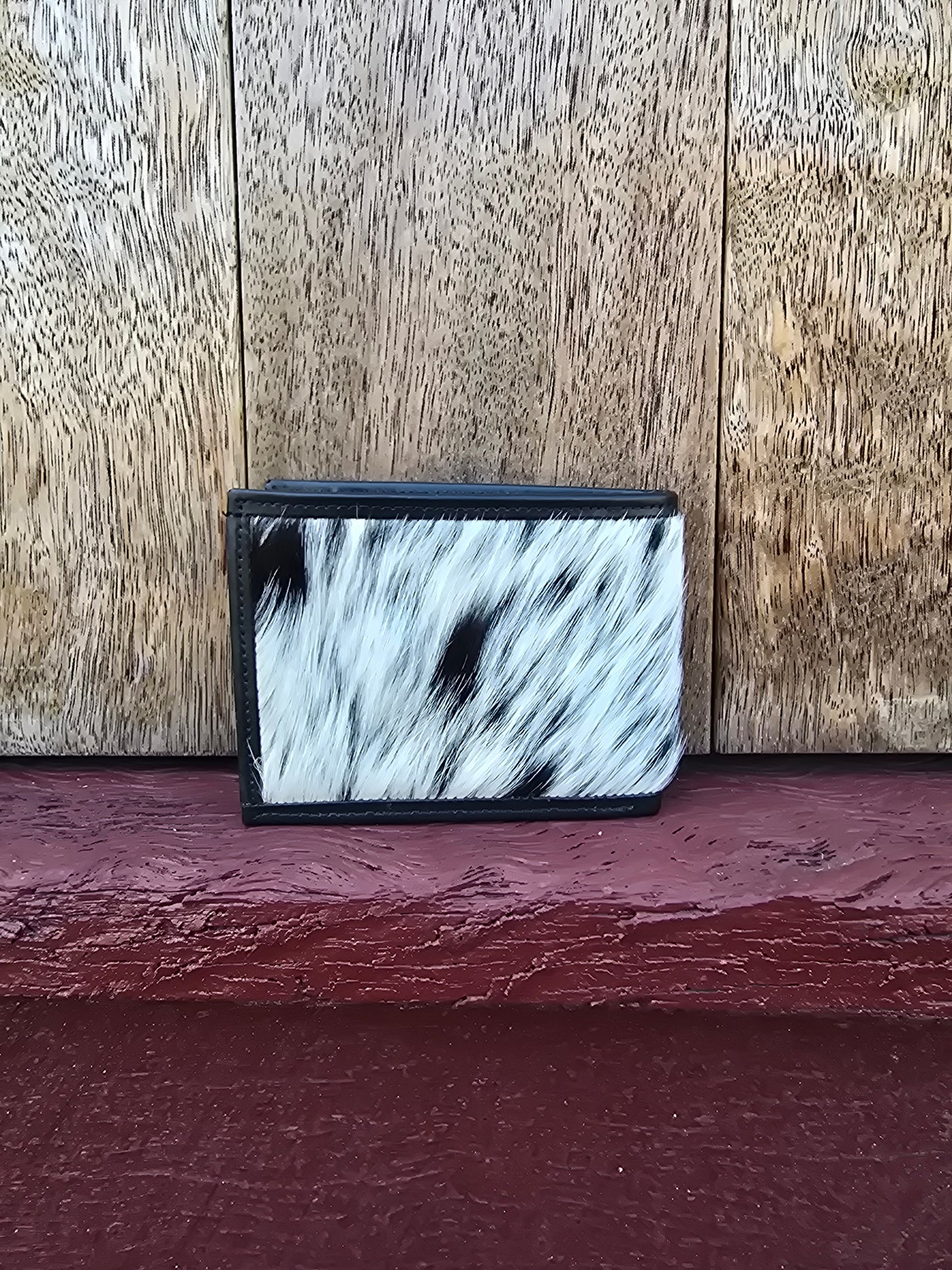 Hair on hide unisex square wallet #14