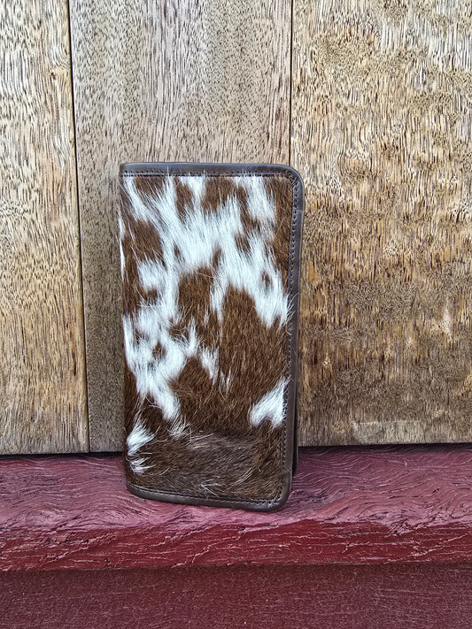 Hair on hide unisex slim wallet #04