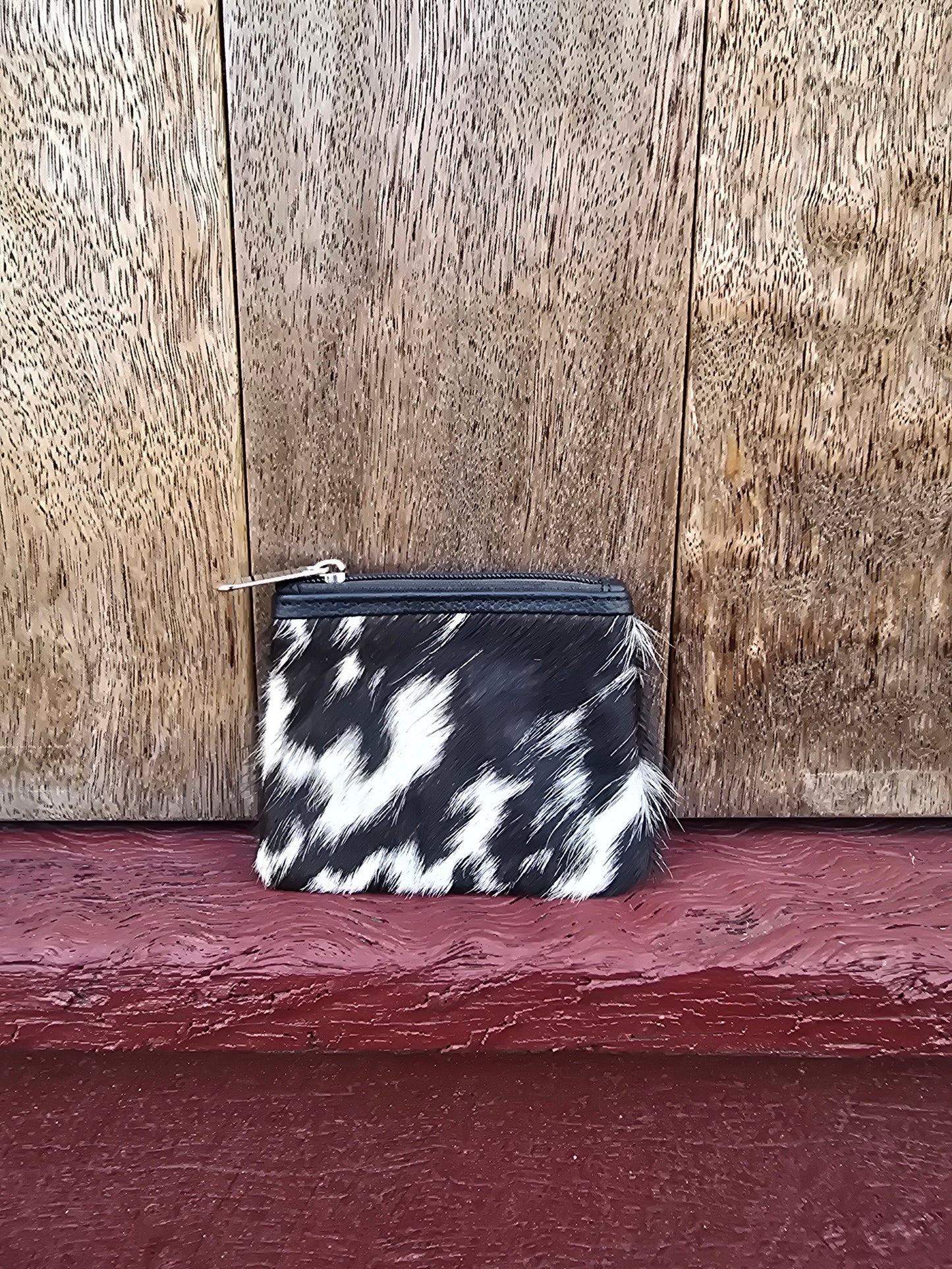 Hair on hide coin purse #29