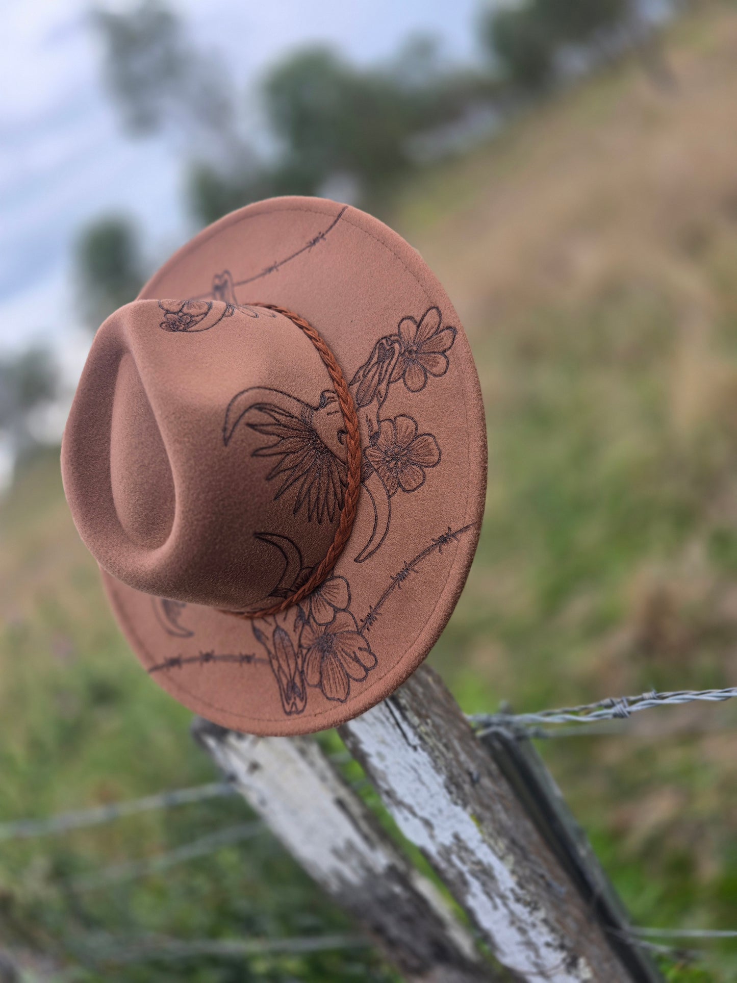 Cow skull floral(Tan)