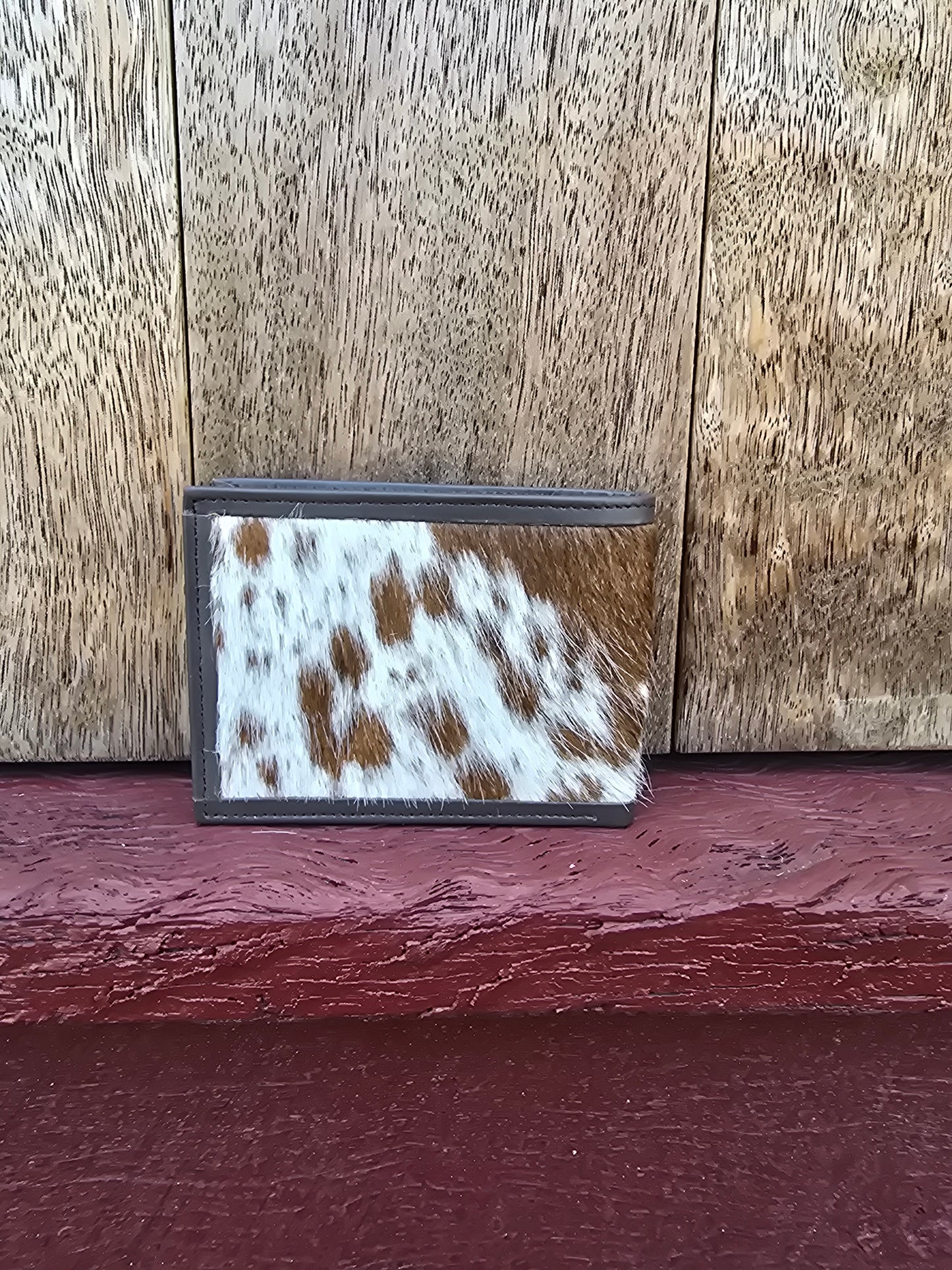 Hair on hide unisex square wallet #08