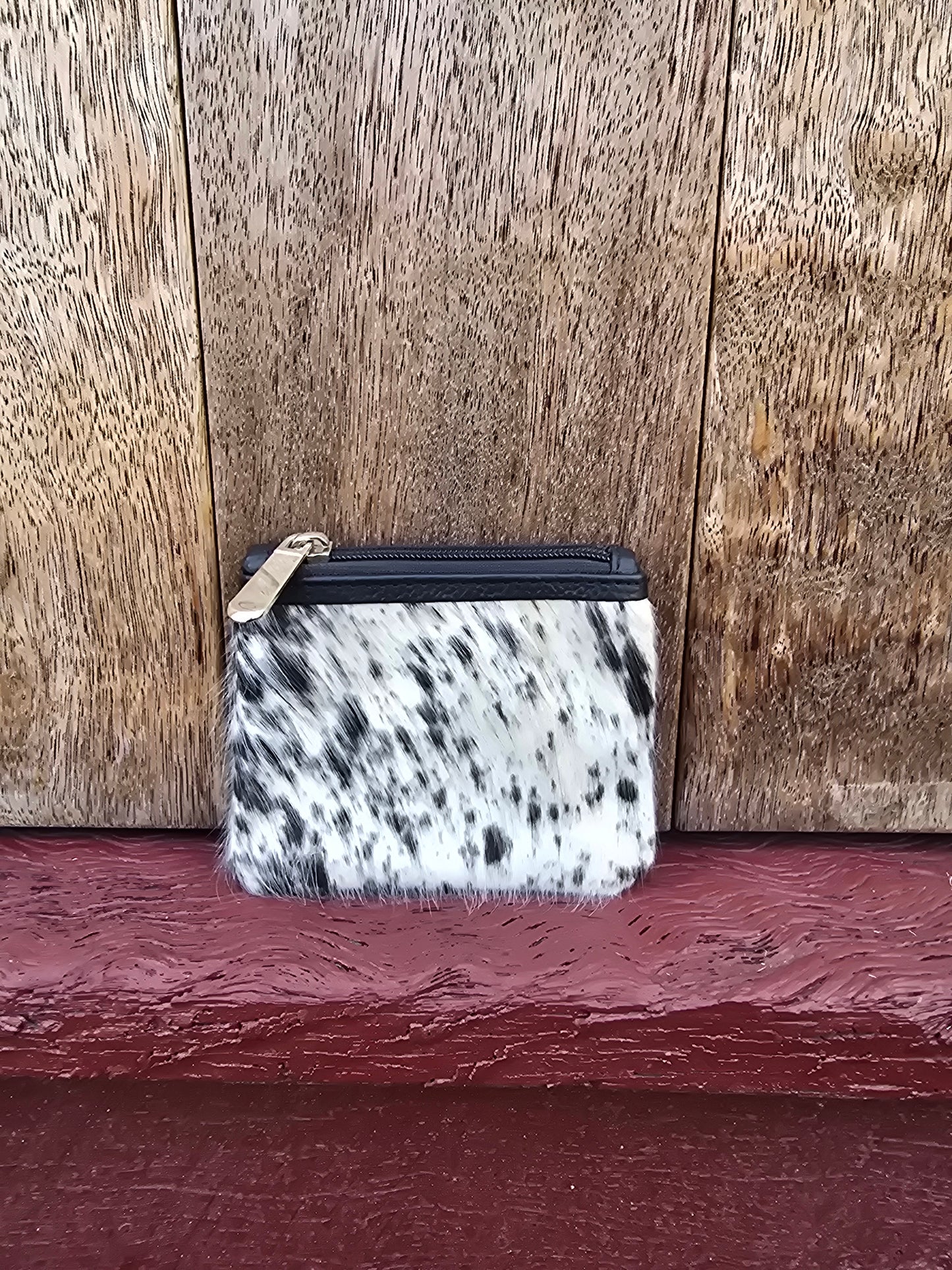 Hair on hide coin purse #33