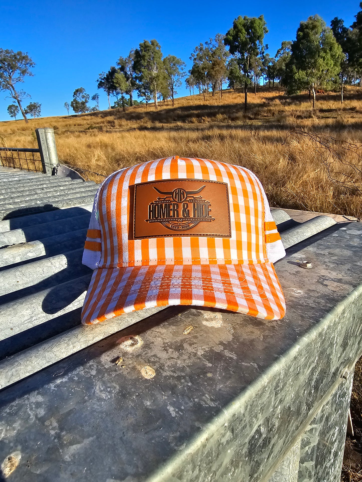 Orange gingham (Patch)