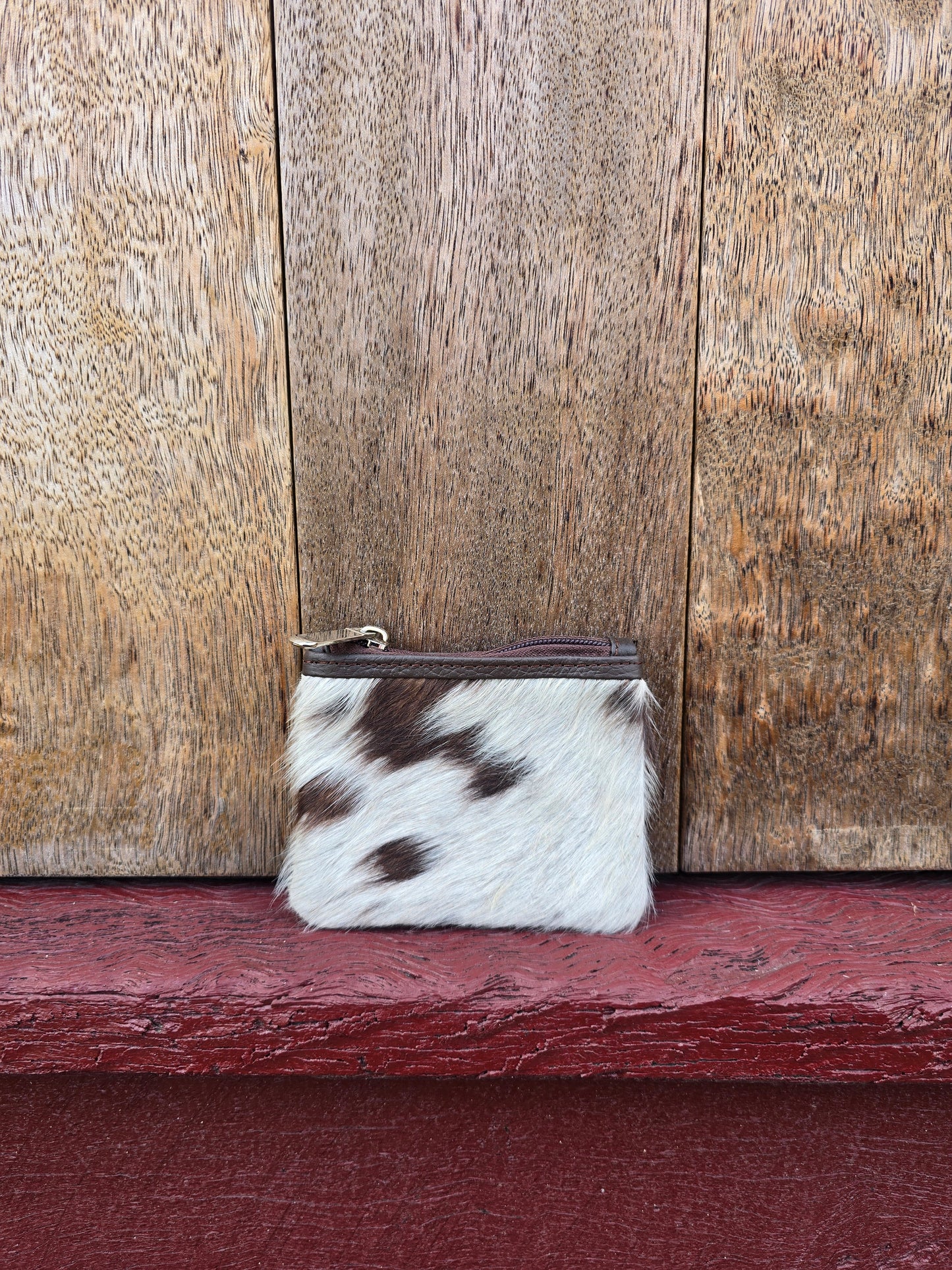 Hair on hide coin purse #25