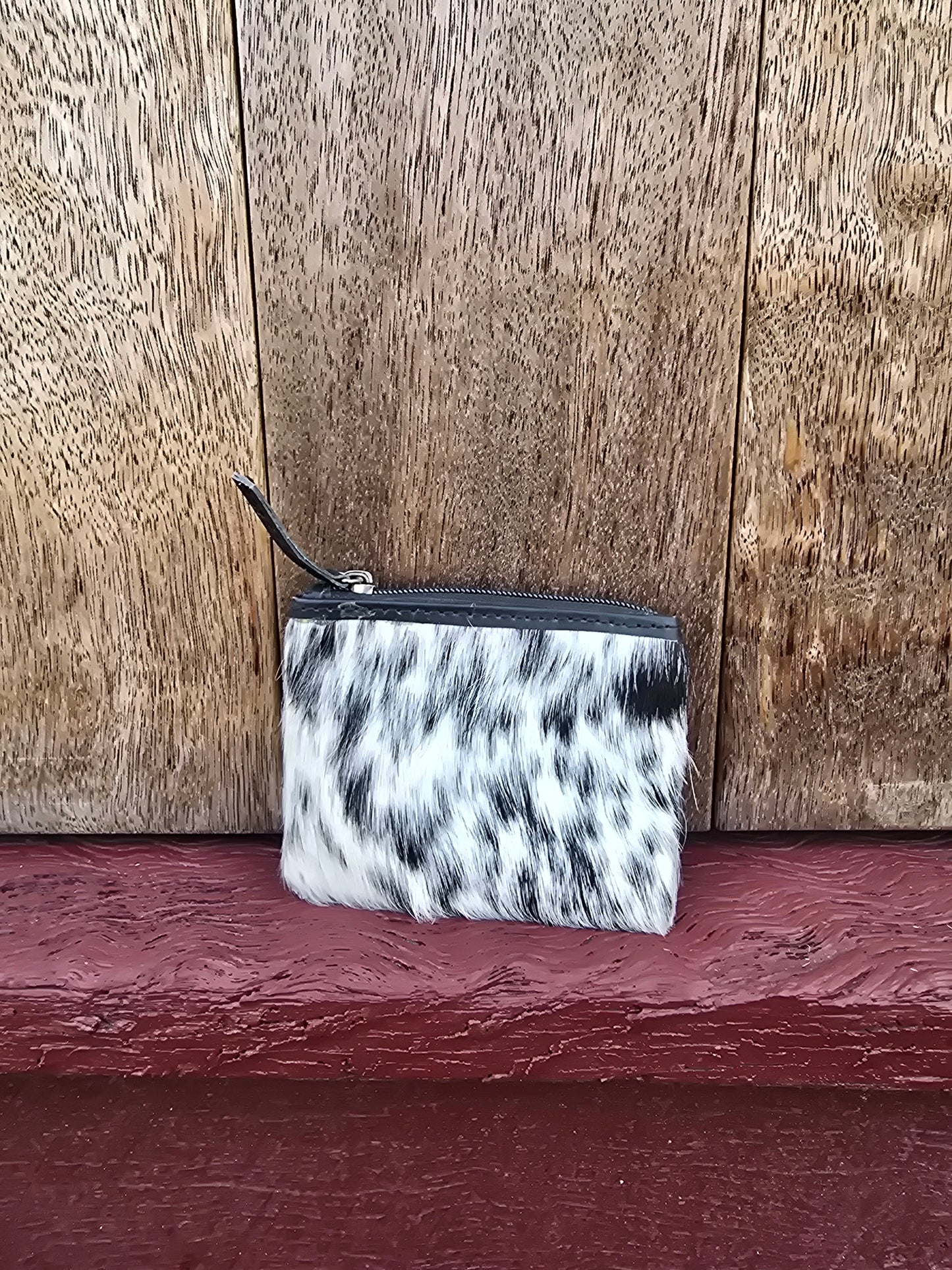 Hair on hide coin purse #31