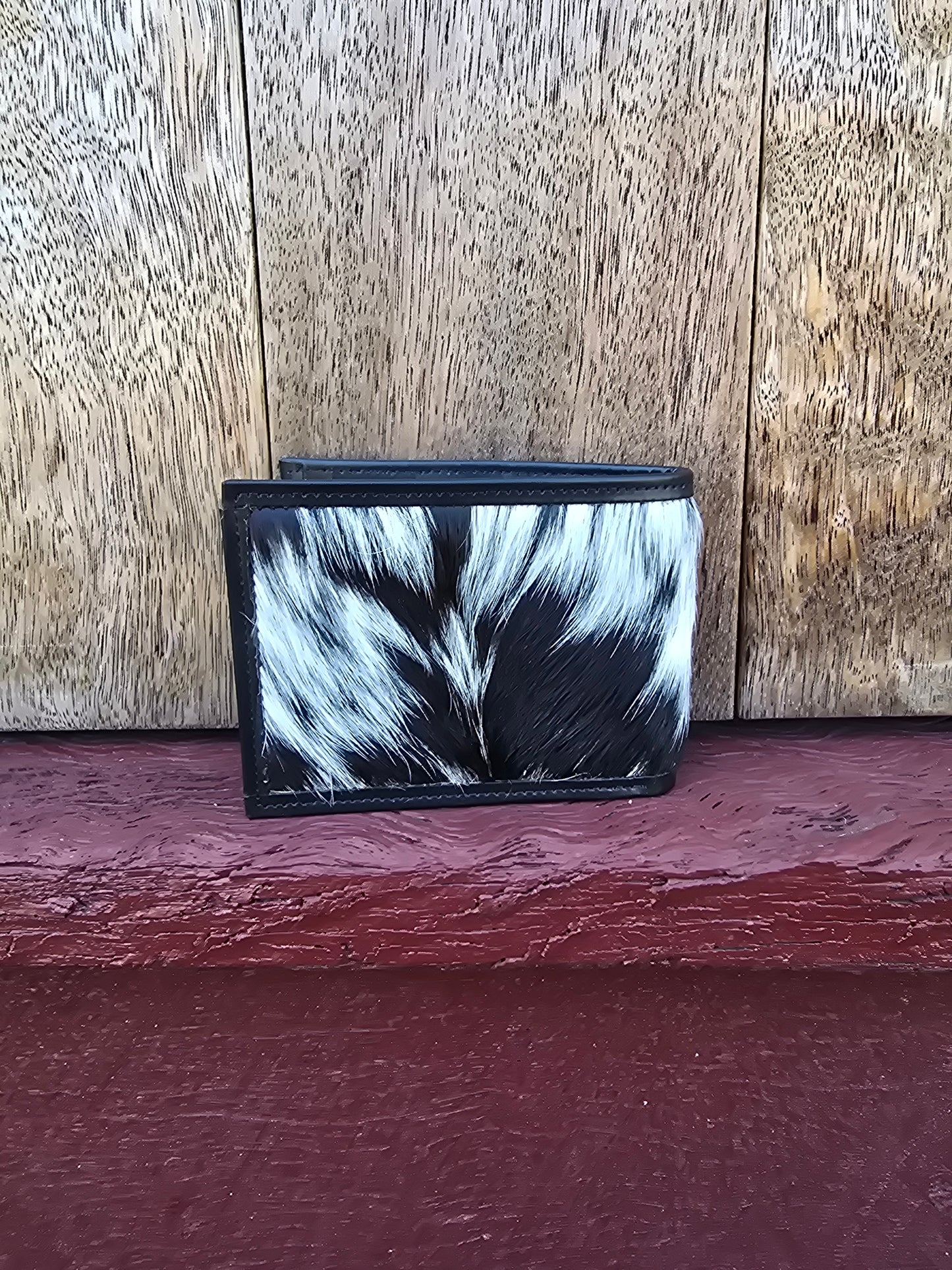 Hair on hide unisex square wallet #15