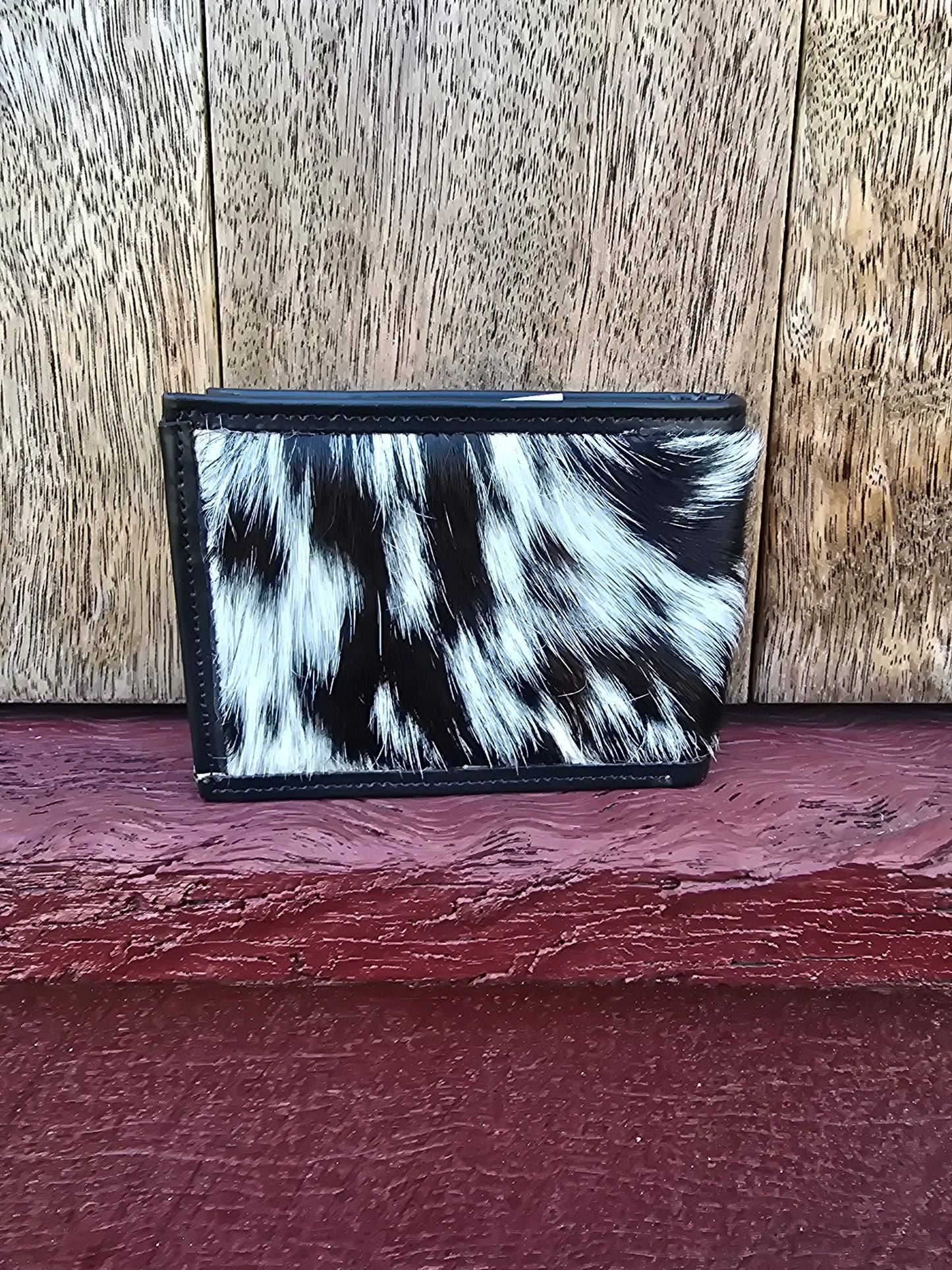Hair on hide unisex square wallet #19