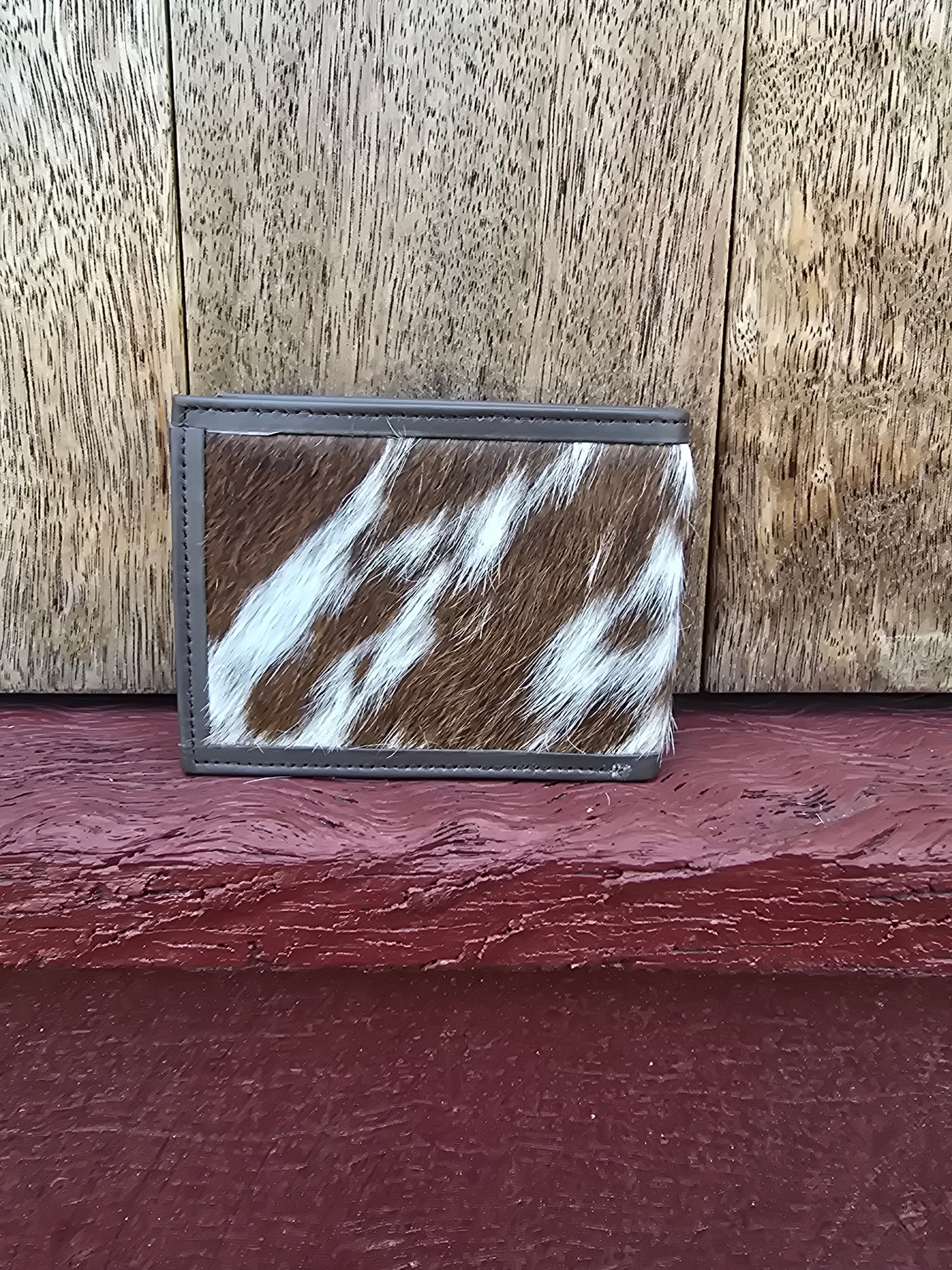 Hair on hide unisex square wallet #09