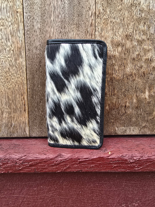 Hair on hide unisex slim wallet #09