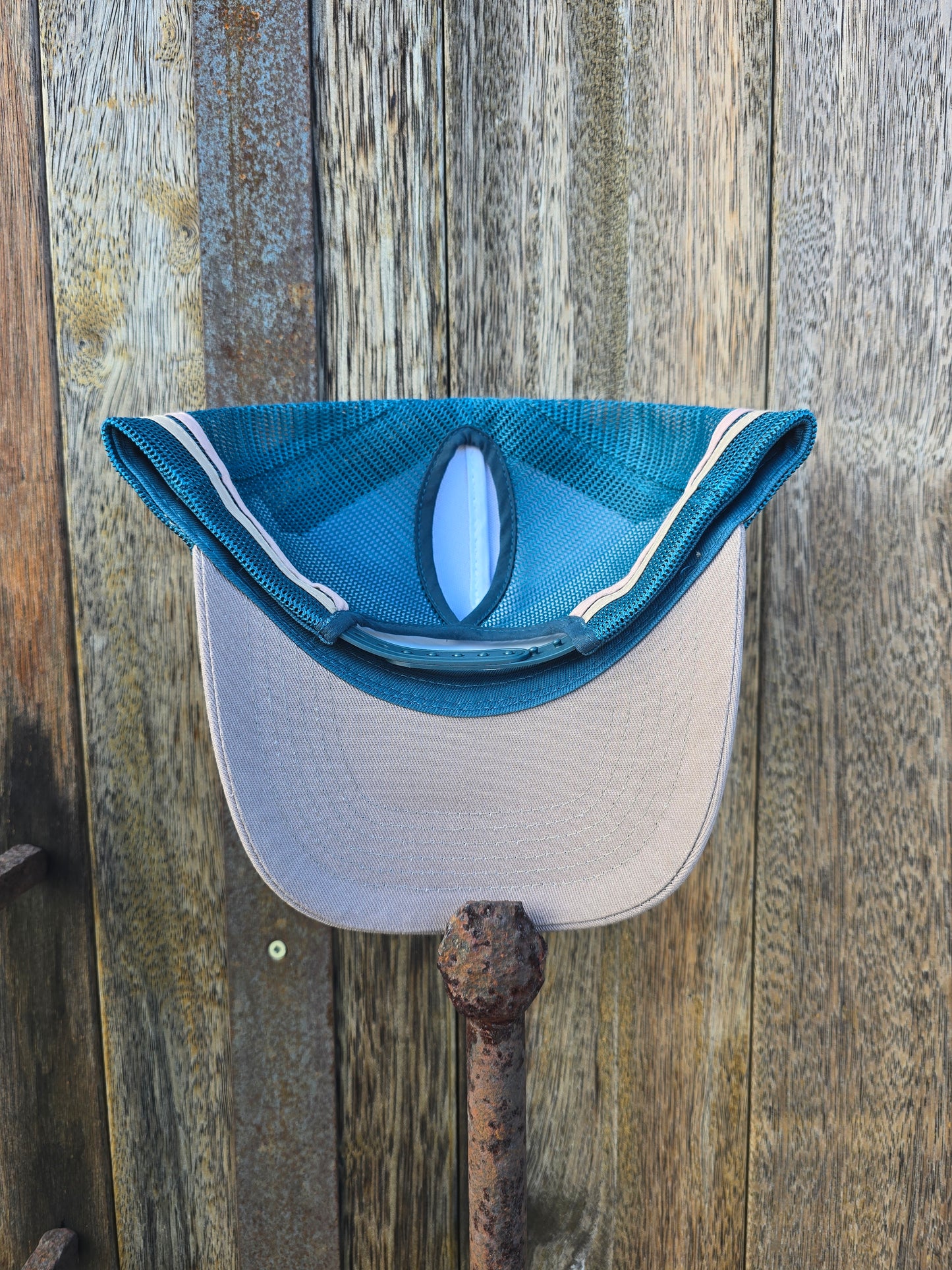 Tan teal (ponytail cap)